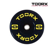 Toorx Bumper Weight Plate 15Kg | Tip Top Sports Malta | Sports Malta | Fitness Malta | Training Malta | Weightlifting Malta | Wellbeing Malta