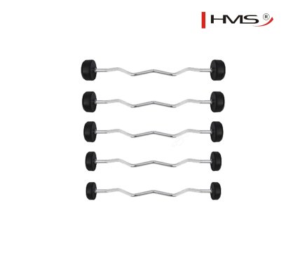 HMS Curled Rubber Coated Bar 50Kg Malta | Barbells & Rods Malta | Sports Malta | Fitness Malta | Training Malta | Weightlifting Malta | Wellbeing Malta | Tip Top Sports Malta | Tip Top Malta