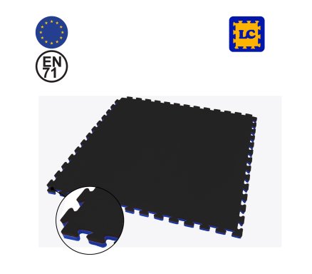 LC Mat Puzzle 100x100x2CM Blue/Black Malta | Puzzle Mats Malta | Sports Malta | Fitness Malta | Training Malta | Weightlifting Malta | Wellbeing Malta | Tip Top Sports Malta | Tip Top Malta