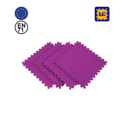 Purple LC Pack of 4 Mats Puzzle 62cmX62cmX14mm Malta | Puzzle Mats Malta | Sports Malta | Fitness Malta | Training Malta | Weightlifting Malta | Wellbeing Malta | Tip Top Sports Malta | Tip Top Malta