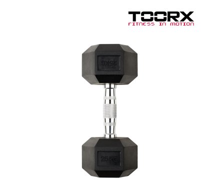 Toorx Hex Rubber Dumbbell Malta | Dumbbells Malta | Sports Malta | Fitness Malta | Training Malta | Weightlifting Malta | Wellbeing Malta | Tip Top Sports Malta | Tip Top Malta
