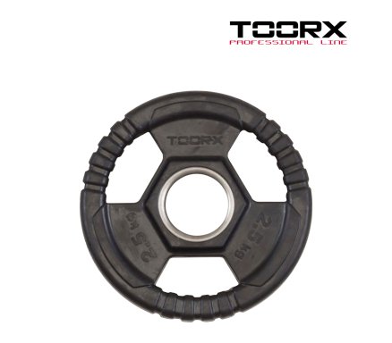 Toorx Rubber Plate Tri-Grip 2.5KG Malta | Plates Olympic Weights Malta | Sports Malta | Fitness Malta | Training Malta | Weightlifting Malta | Wellbeing Malta | Tip Top Sports Malta | Tip Top Malta