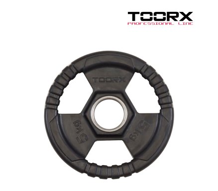 Toorx Rubber Plate Tri-Grip 5KG Malta | Plates Olympic Weights Malta | Sports Malta | Fitness Malta | Training Malta | Weightlifting Malta | Wellbeing Malta | Tip Top Sports Malta | Tip Top Malta